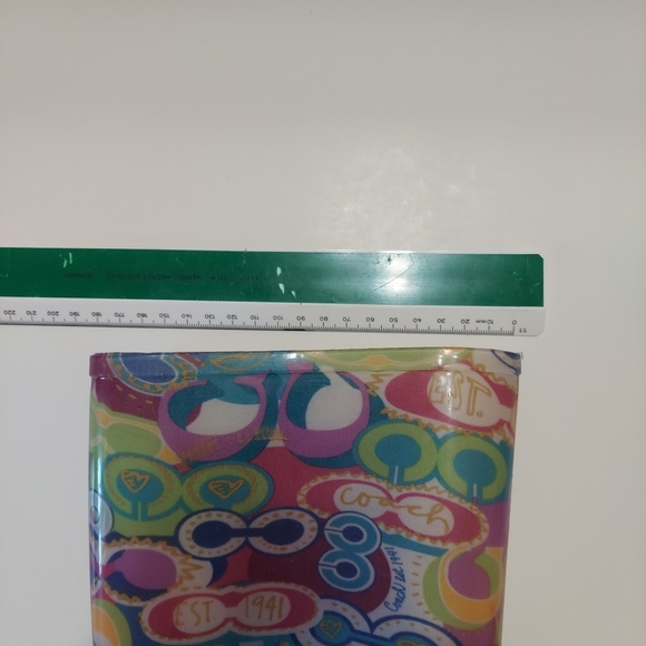 NWOT Coach Pixy Poppy Multi Color Size 7M Rain Boots In Box - Picture 14 of 16